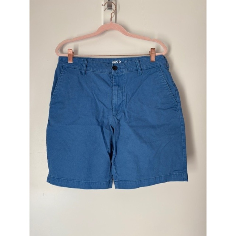 IZOD‎ Saltwater Stretch Mens Blue Chino Shorts Size 32 9.5 Inseam IZSGCC6R-420